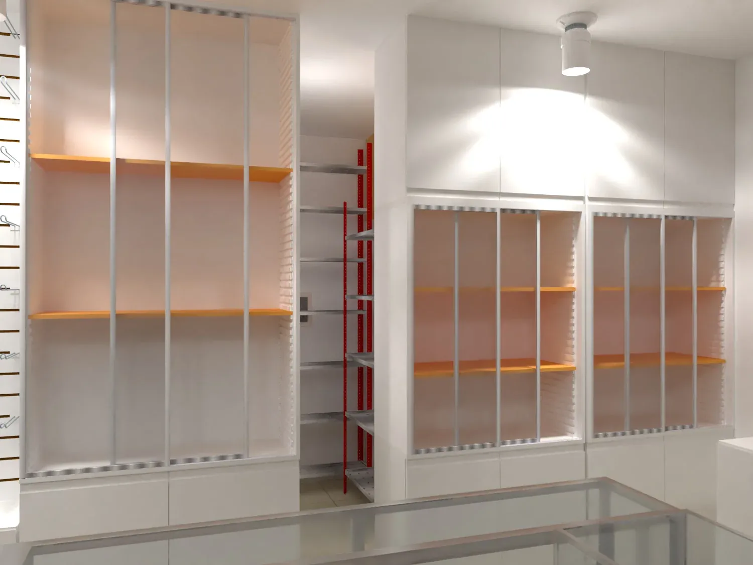 Librería comercial · Vista 14. Diseño interior, exhibición y mobiliario