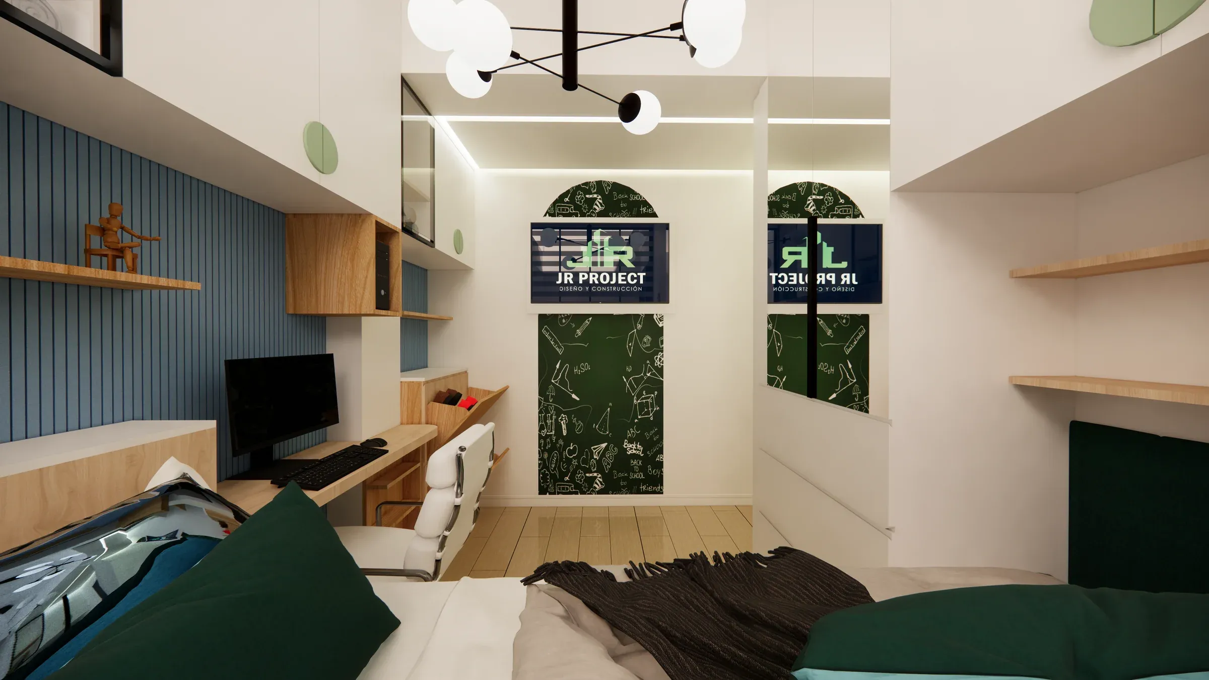 Multifamiliar Los Olivos · Vista 56. Departamentos por nivel · Visualización 3D