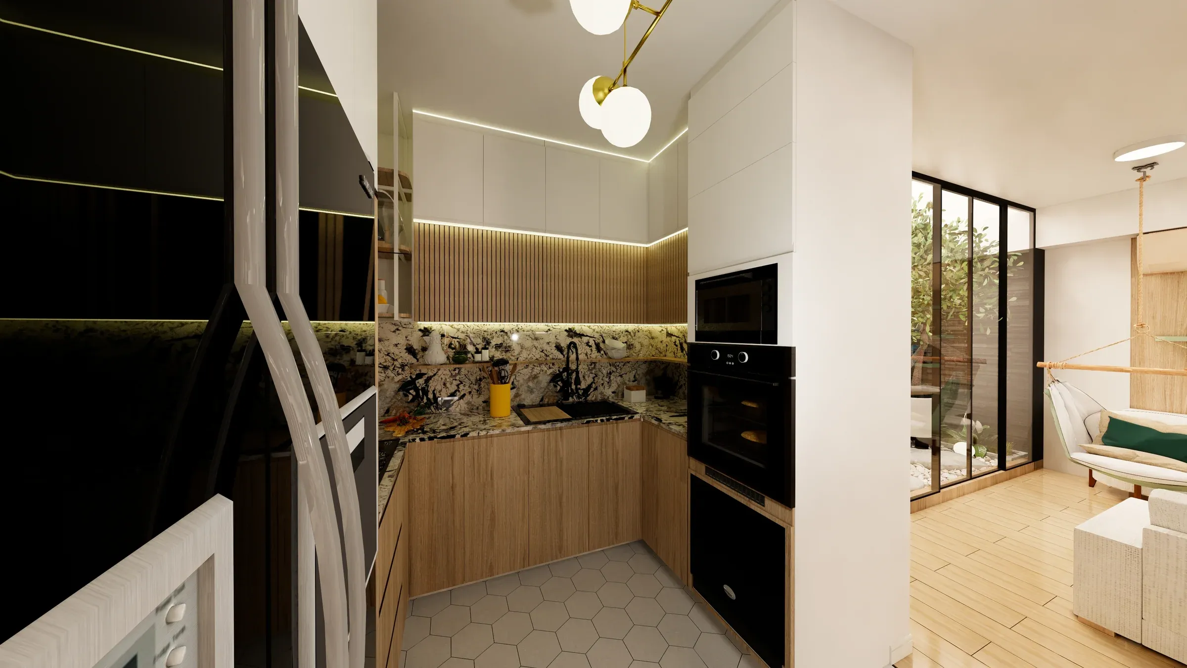 Multifamiliar Los Olivos · Vista 20. Departamentos por nivel · Visualización 3D