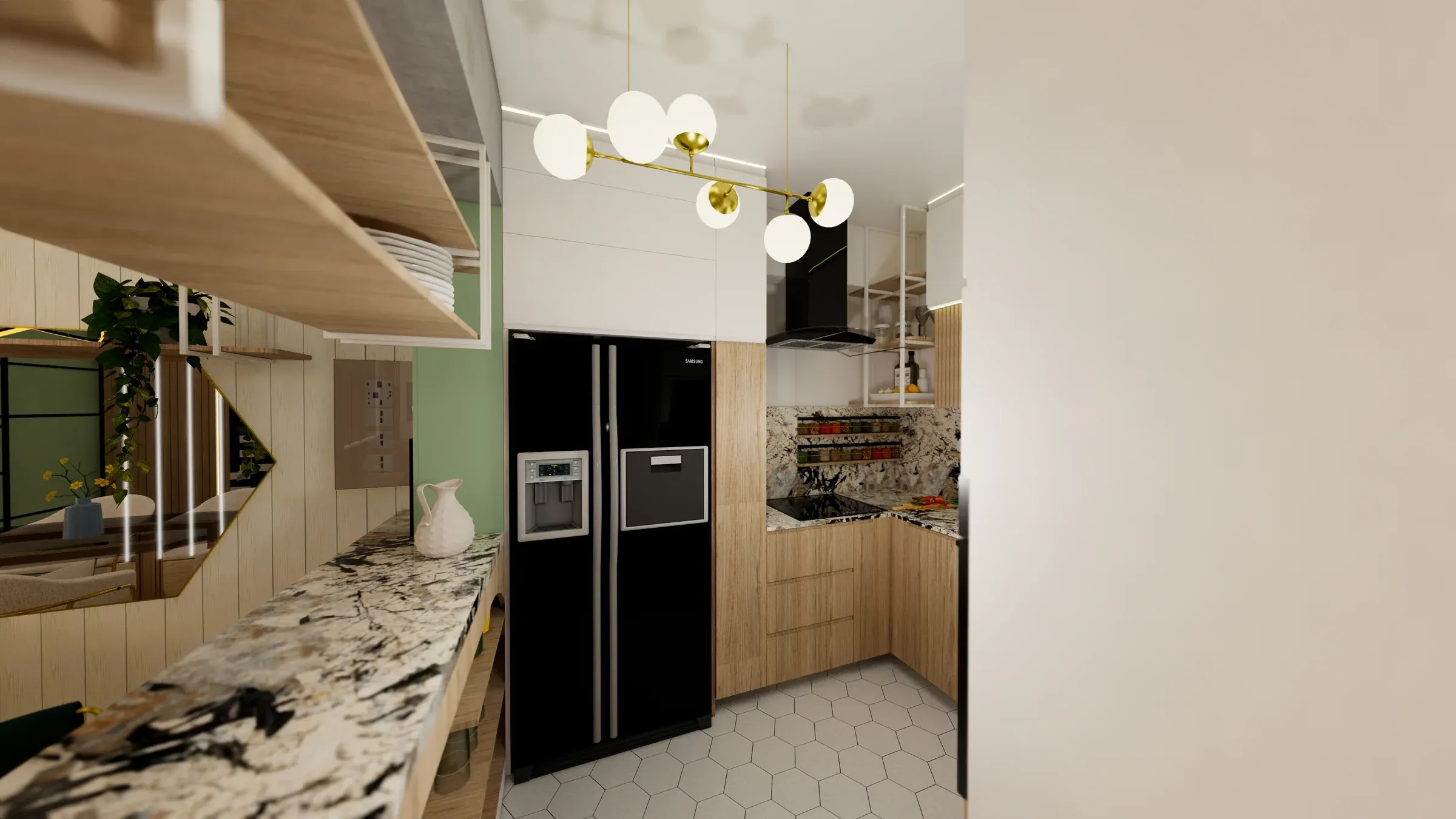 Multifamiliar Los Olivos · Vista 21. Departamentos por nivel · Visualización 3D