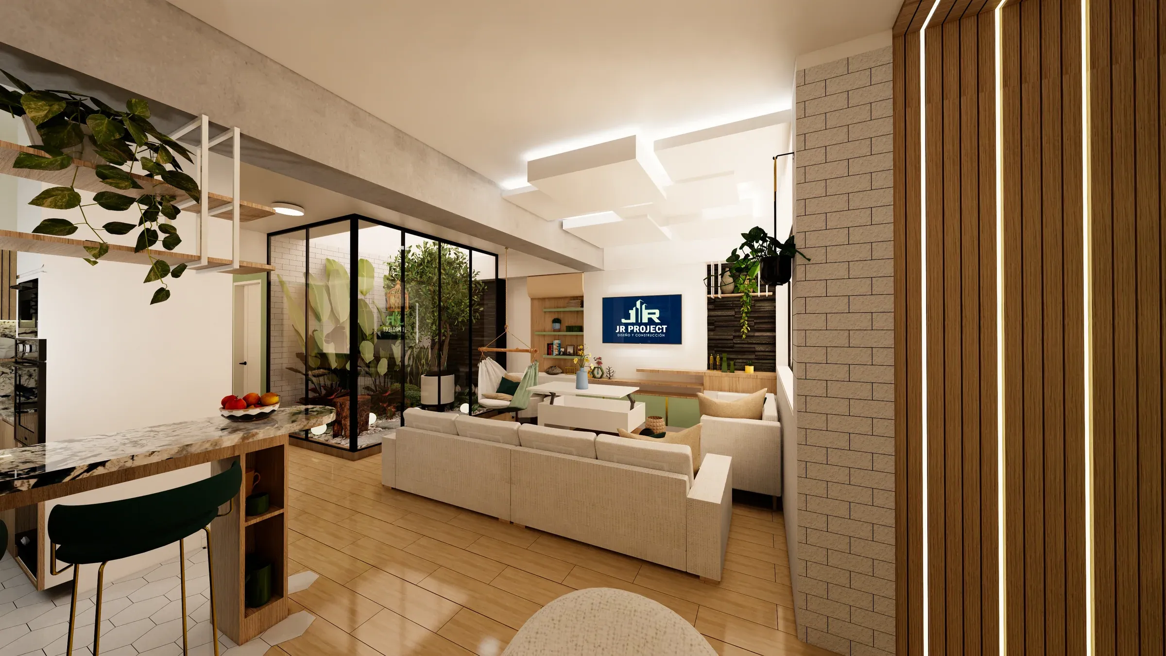 Multifamiliar Los Olivos · Vista 22. Departamentos por nivel · Visualización 3D