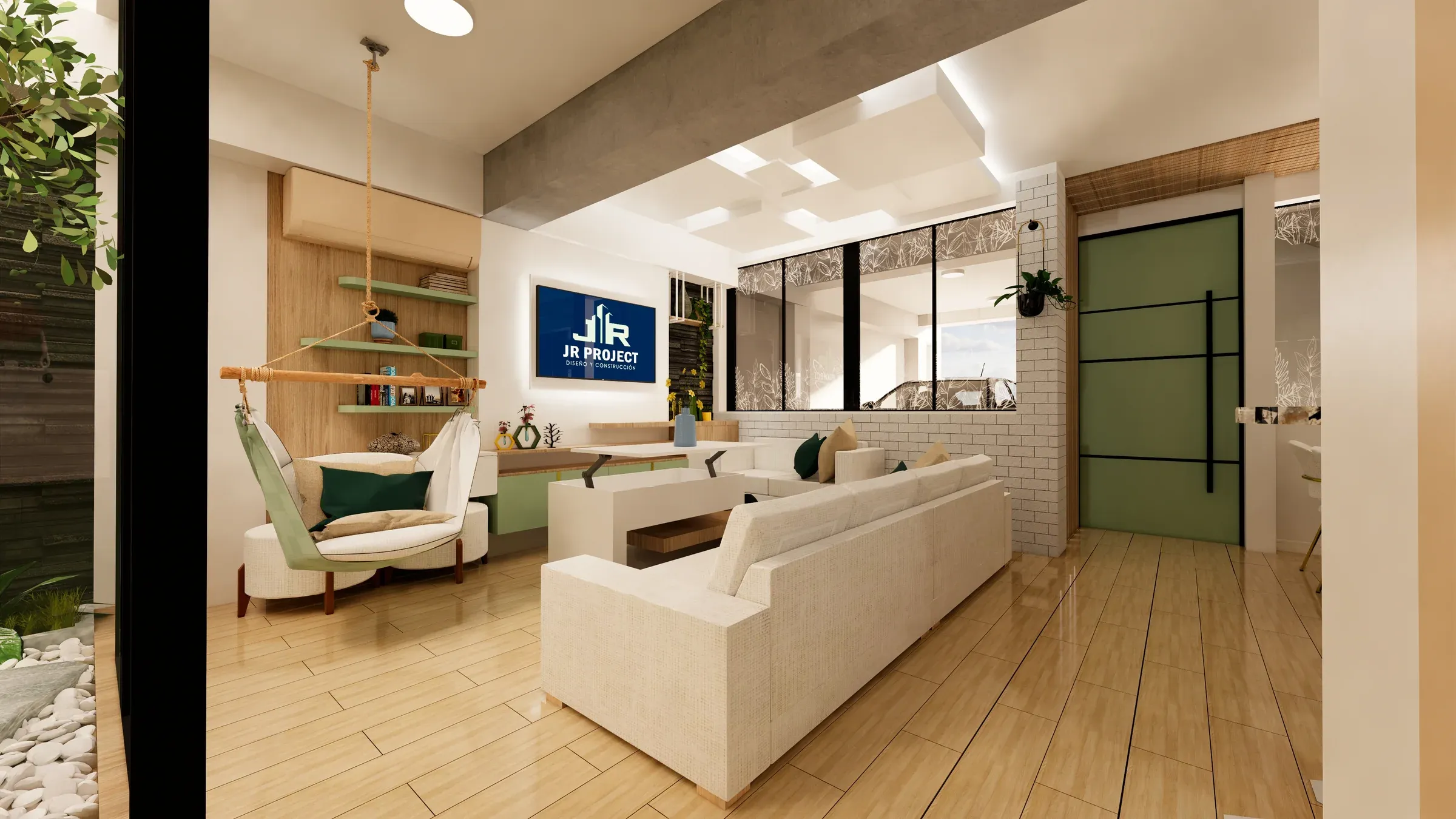 Multifamiliar Los Olivos · Vista 23. Departamentos por nivel · Visualización 3D