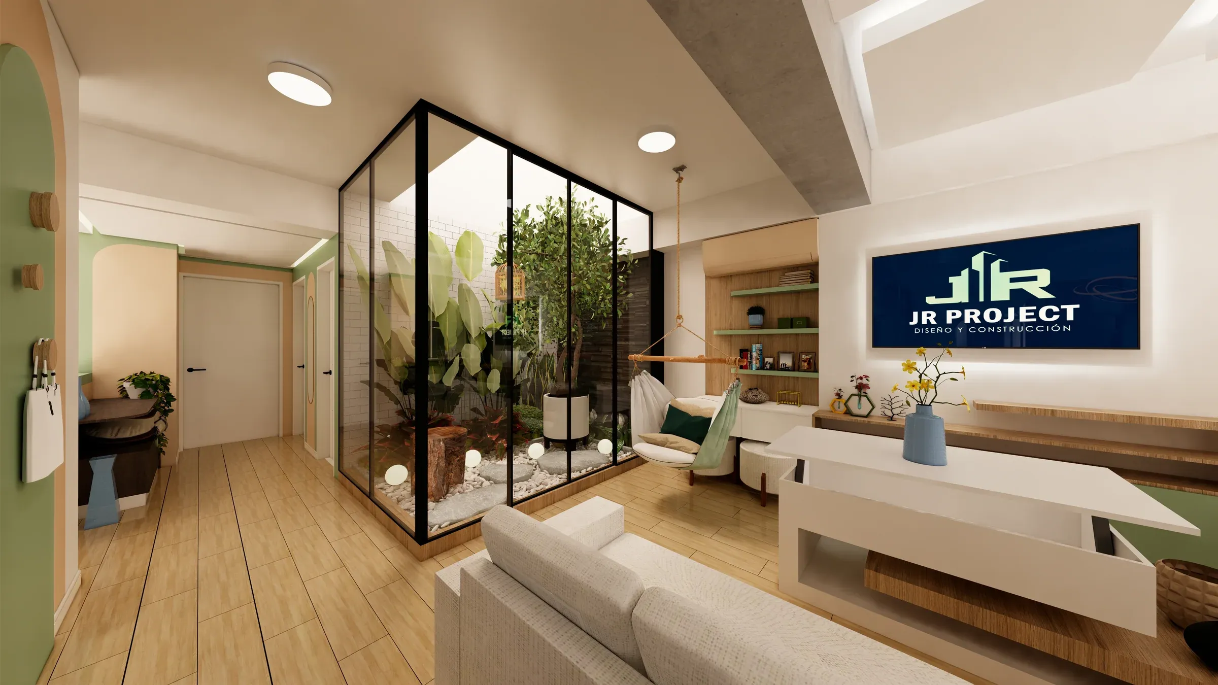 Multifamiliar Los Olivos · Vista 24. Departamentos por nivel · Visualización 3D